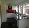 white and red kitchen leeds
